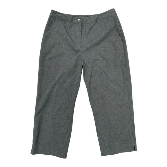 EP Pro Golf Capri‎ Pants Size 6 Charcoal Gray Polyester Stretch Pockets - Picture 1 of 6